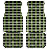 Aloha Hawaii Pakalana Pikake Lei Car Mats Palaka Inspired Hawaiian-plaid Black