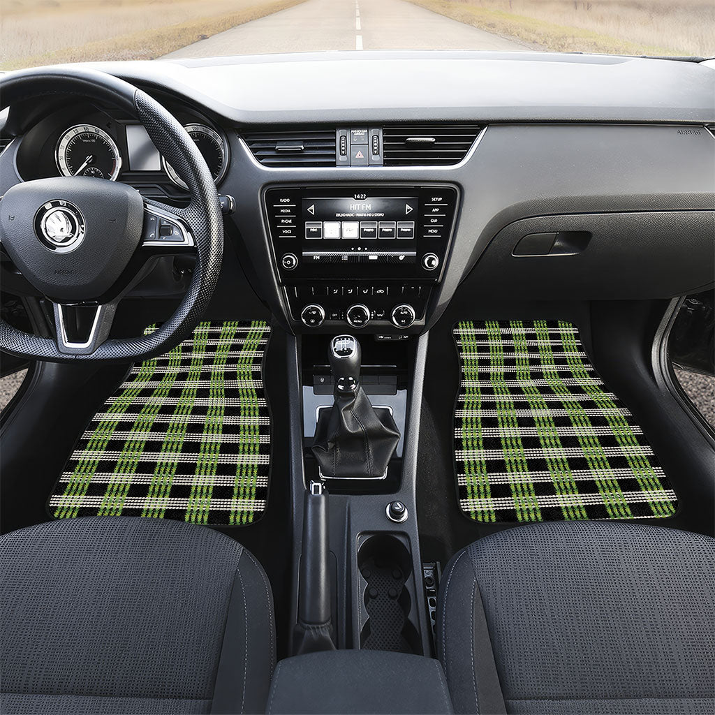 Aloha Hawaii Pakalana Pikake Lei Car Mats Palaka Inspired Hawaiian-plaid Black