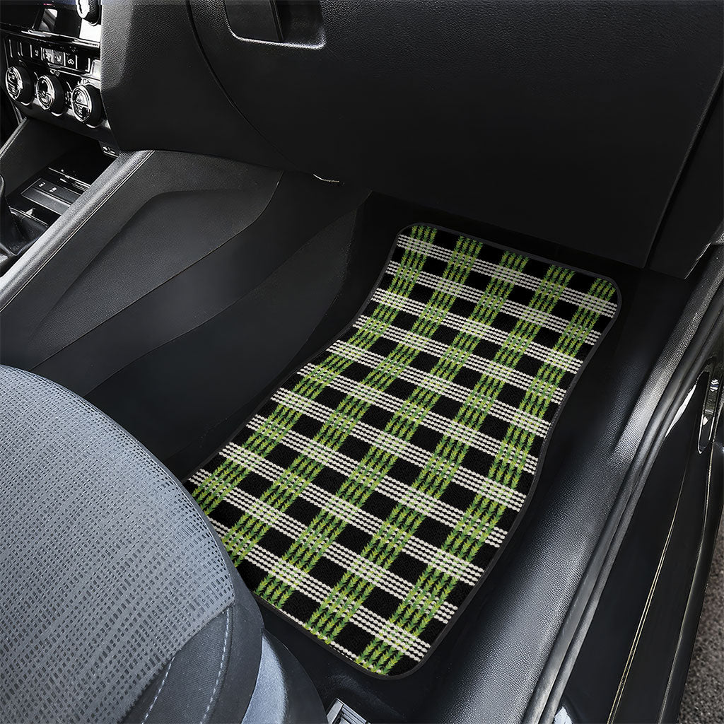 Aloha Hawaii Pakalana Pikake Lei Car Mats Palaka Inspired Hawaiian-plaid Black