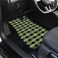 Aloha Hawaii Pakalana Pikake Lei Car Mats Palaka Inspired Hawaiian-plaid Black