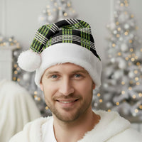 Aloha Hawaii Pakalana Pikake Lei Christmas Santa Hat Palaka Inspired Hawaiian-plaid Black