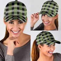 Aloha Hawaii Pakalana Pikake Lei Classic Cap Palaka Inspired Hawaiian-plaid Black