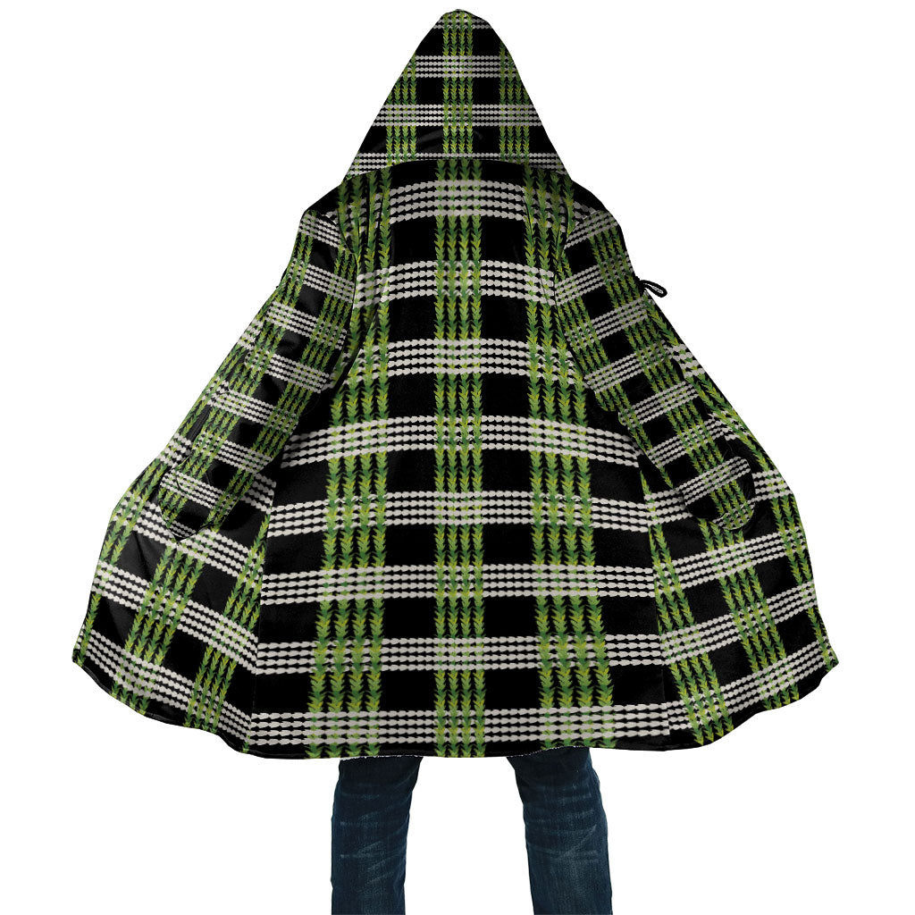 Aloha Hawaii Pakalana Pikake Lei Cloak Palaka Inspired Hawaiian-plaid Black LT14 Unisex Black - Polynesian Pride