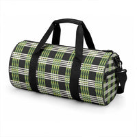 Aloha Hawaii Pakalana Pikake Lei Duffle Bag Palaka Inspired Hawaiian-plaid Black