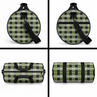 Aloha Hawaii Pakalana Pikake Lei Duffle Bag Palaka Inspired Hawaiian-plaid Black