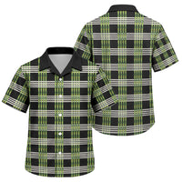 Aloha Hawaii Pakalana Pikake Lei Family Matching Off The Shoulder Long Sleeve Dress and Hawaiian Shirt Palaka Inspired Hawaiian-plaid Black