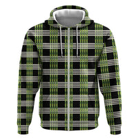 Aloha Hawaii Pakalana Pikake Lei Hoodie Palaka Inspired Hawaiian-plaid Black