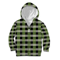 Aloha Hawaii Pakalana Pikake Lei Kid Hoodie Palaka Inspired Hawaiian-plaid Black
