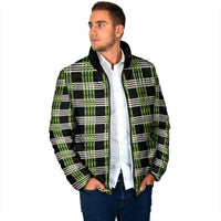Aloha Hawaii Pakalana Pikake Lei Padded Jacket Palaka Inspired Hawaiian-plaid Black