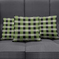Aloha Hawaii Pakalana Pikake Lei Pillow Cover Palaka Inspired Hawaiian-plaid Black