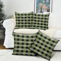 Aloha Hawaii Pakalana Pikake Lei Pillow Cover Palaka Inspired Hawaiian-plaid Black