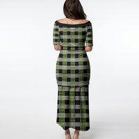 Aloha Hawaii Pakalana Pikake Lei Puletasi Palaka Inspired Hawaiian-plaid Black