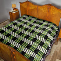 Aloha Hawaii Pakalana Pikake Lei Quilt Palaka Inspired Hawaiian-plaid Black