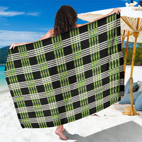 Aloha Hawaii Pakalana Pikake Lei Sarong Palaka Inspired Hawaiian-plaid Black