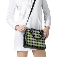 Aloha Hawaii Pakalana Pikake Lei Shoulder Handbag Palaka Inspired Hawaiian-plaid Black
