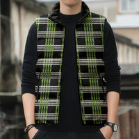 Aloha Hawaii Pakalana Pikake Lei Sleeveless Puffer Jacket Palaka Inspired Hawaiian-plaid Black
