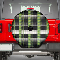 Aloha Hawaii Pakalana Pikake Lei Spare Tire Cover Palaka Inspired Hawaiian-plaid Black