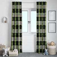 Aloha Hawaii Pakalana Pikake Lei Window Curtain Palaka Inspired Hawaiian-plaid Black