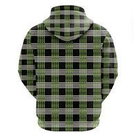 Aloha Hawaii Pakalana Pikake Lei Zip Hoodie Palaka Inspired Hawaiian-plaid Black