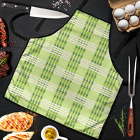 Aloha Hawaii Pakalana Pikake Lei Apron Palaka Inspired Hawaiian-plaid Pastel Green