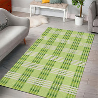 Aloha Hawaii Pakalana Pikake Lei Area Rug Palaka Inspired Hawaiian-plaid Pastel Green