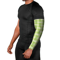 Aloha Hawaii Pakalana Pikake Lei Arm Sleeves Palaka Inspired Hawaiian-plaid Pastel Green