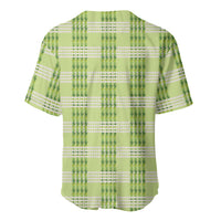 Aloha Hawaii Pakalana Pikake Lei Baseball Jersey Palaka Inspired Hawaiian-plaid Pastel Green