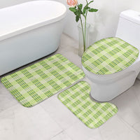 Aloha Hawaii Pakalana Pikake Lei Bathroom Set Palaka Inspired Hawaiian-plaid Pastel Green