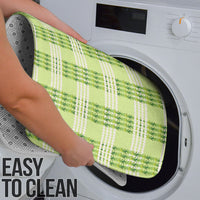 Aloha Hawaii Pakalana Pikake Lei Bathroom Set Palaka Inspired Hawaiian-plaid Pastel Green