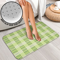 Aloha Hawaii Pakalana Pikake Lei Bathroom Set Palaka Inspired Hawaiian-plaid Pastel Green