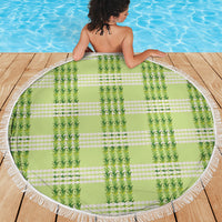 Aloha Hawaii Pakalana Pikake Lei Beach Blanket Palaka Inspired Hawaiian-plaid Pastel Green