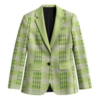 Aloha Hawaii Pakalana Pikake Lei Blazer Palaka Inspired Hawaiian-plaid Pastel Green