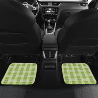 Aloha Hawaii Pakalana Pikake Lei Car Mats Palaka Inspired Hawaiian-plaid Pastel Green