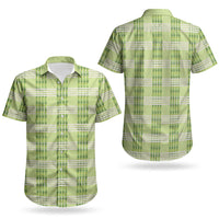Aloha Hawaii Pakalana Pikake Lei Couples Matching Summer Maxi Dress and Hawaiian Shirt Palaka Inspired Hawaiian-plaid Pastel Green