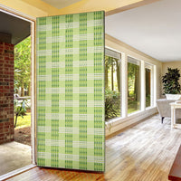 Aloha Hawaii Pakalana Pikake Lei Door Cover Palaka Inspired Hawaiian-plaid Pastel Green