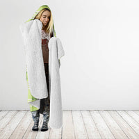 Aloha Hawaii Pakalana Pikake Lei Hooded Blanket Palaka Inspired Hawaiian-plaid Pastel Green