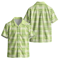 Aloha Hawaii Pakalana Pikake Lei Kid Hawaiian Shirt Palaka Inspired Hawaiian-plaid Pastel Green