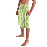 Aloha Hawaii Pakalana Pikake Lei Lavalava Palaka Inspired Hawaiian-plaid Pastel Green