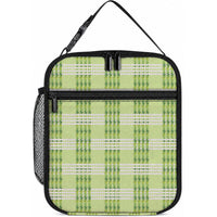 Aloha Hawaii Pakalana Pikake Lei Lunch Bag Palaka Inspired Hawaiian-plaid Pastel Green