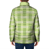 Aloha Hawaii Pakalana Pikake Lei Padded Jacket Palaka Inspired Hawaiian-plaid Pastel Green