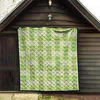 Aloha Hawaii Pakalana Pikake Lei Quilt Palaka Inspired Hawaiian-plaid Pastel Green