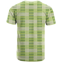 Aloha Hawaii Pakalana Pikake Lei T Shirt Palaka Inspired Hawaiian-plaid Pastel Green