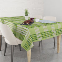 Aloha Hawaii Pakalana Pikake Lei Tablecloth Palaka Inspired Hawaiian-plaid Pastel Green