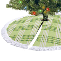 Aloha Hawaii Pakalana Pikake Lei Tree Skirt Palaka Inspired Hawaiian-plaid Pastel Green