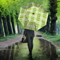 Aloha Hawaii Pakalana Pikake Lei Umbrella Palaka Inspired Hawaiian-plaid Pastel Green