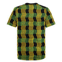 Aloha Hawaii Ilima Maile Lei Rugby Jersey Palaka Inspired Hawaiian-plaid Black