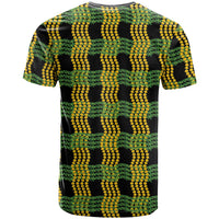 Aloha Hawaii Ilima Maile Lei T Shirt Palaka Inspired Hawaiian-plaid Black