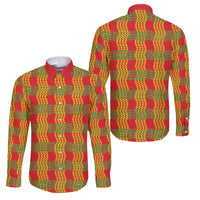 Aloha Hawaii Ilima Maile Lei Family Matching Short Sleeve Bodycon Dress and Hawaiian Shirt Palaka Inspired Hawaiian-plaid Red