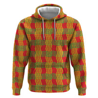 Aloha Hawaii Ilima Maile Lei Hoodie Palaka Inspired Hawaiian-plaid Red