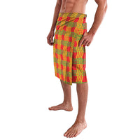 Aloha Hawaii Ilima Maile Lei Lavalava Palaka Inspired Hawaiian-plaid Red